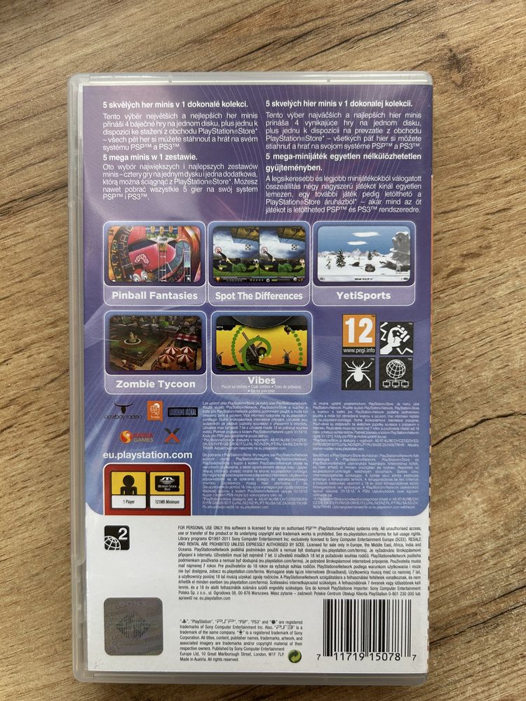 Mega minis Volume 1 gra na PsP