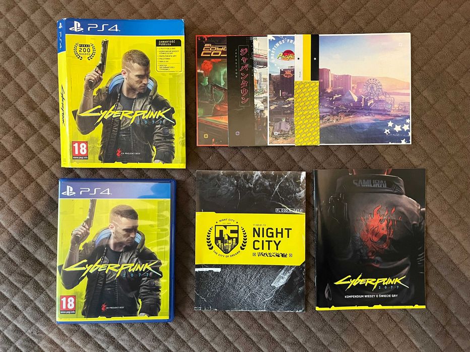 Cyberpunk 2077 PS4/PS5 polska wersja + akcesoria