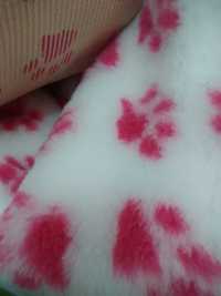 Posłanie dla psów DryBed 75x100cm biało-różowe NOWE