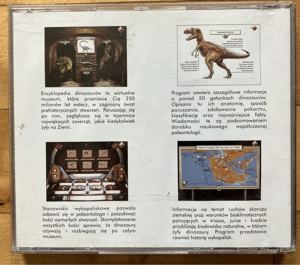 CD-ROM Encyklopedia dinozaurów