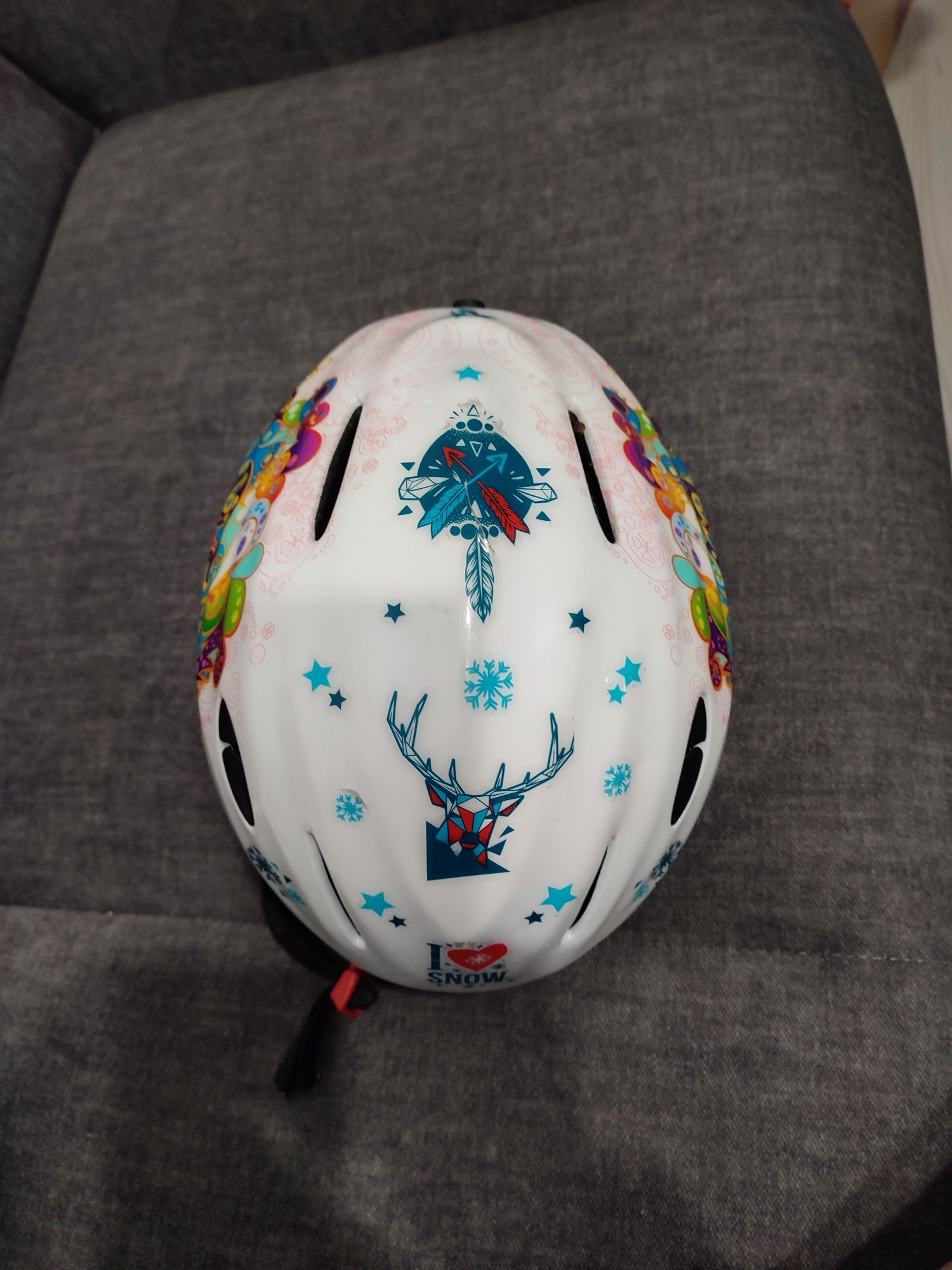 Kask narciarski dziewczęcy rozm.52-56