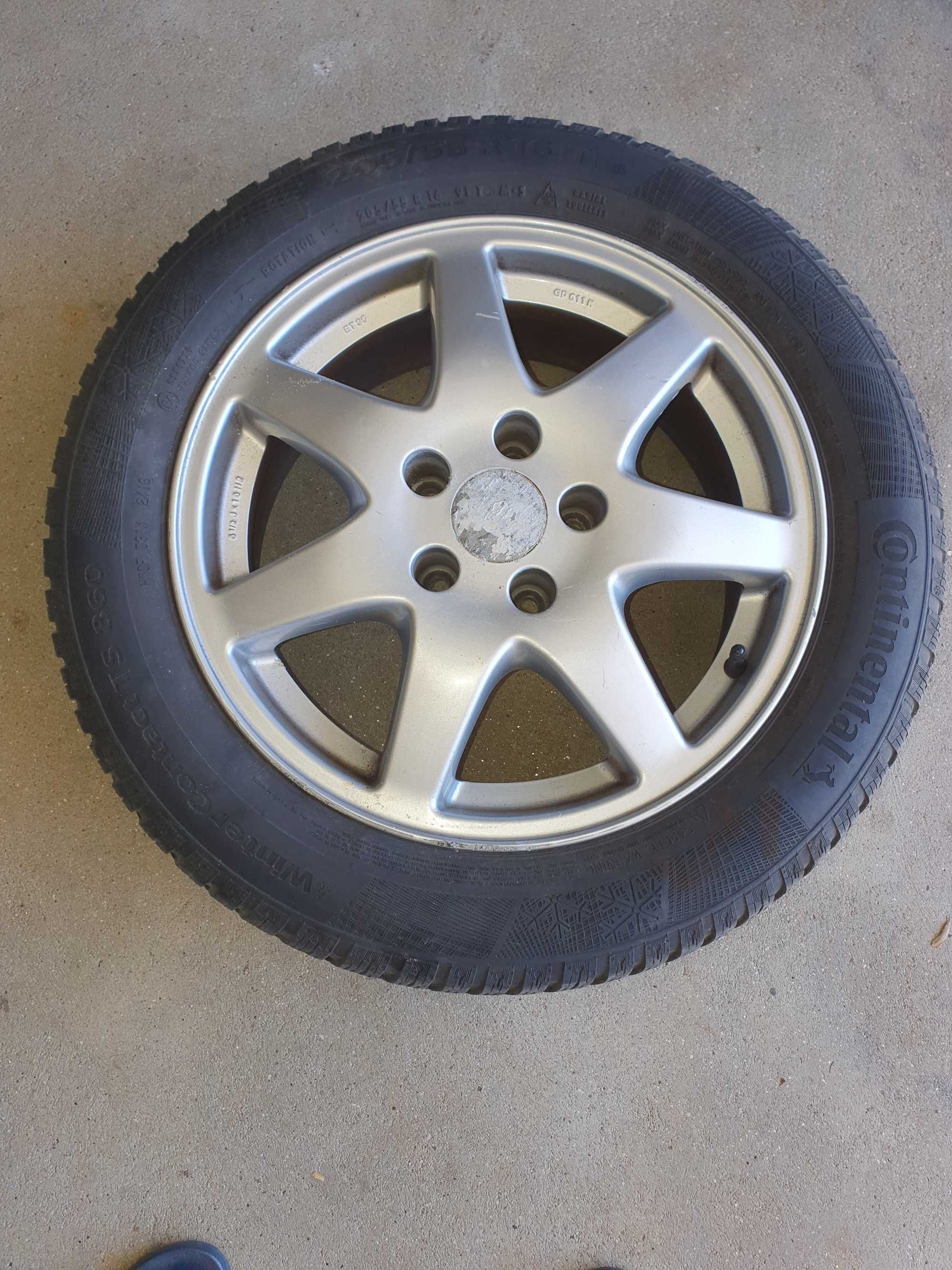 Jantes com pneus 205/55/R16 VW Touran