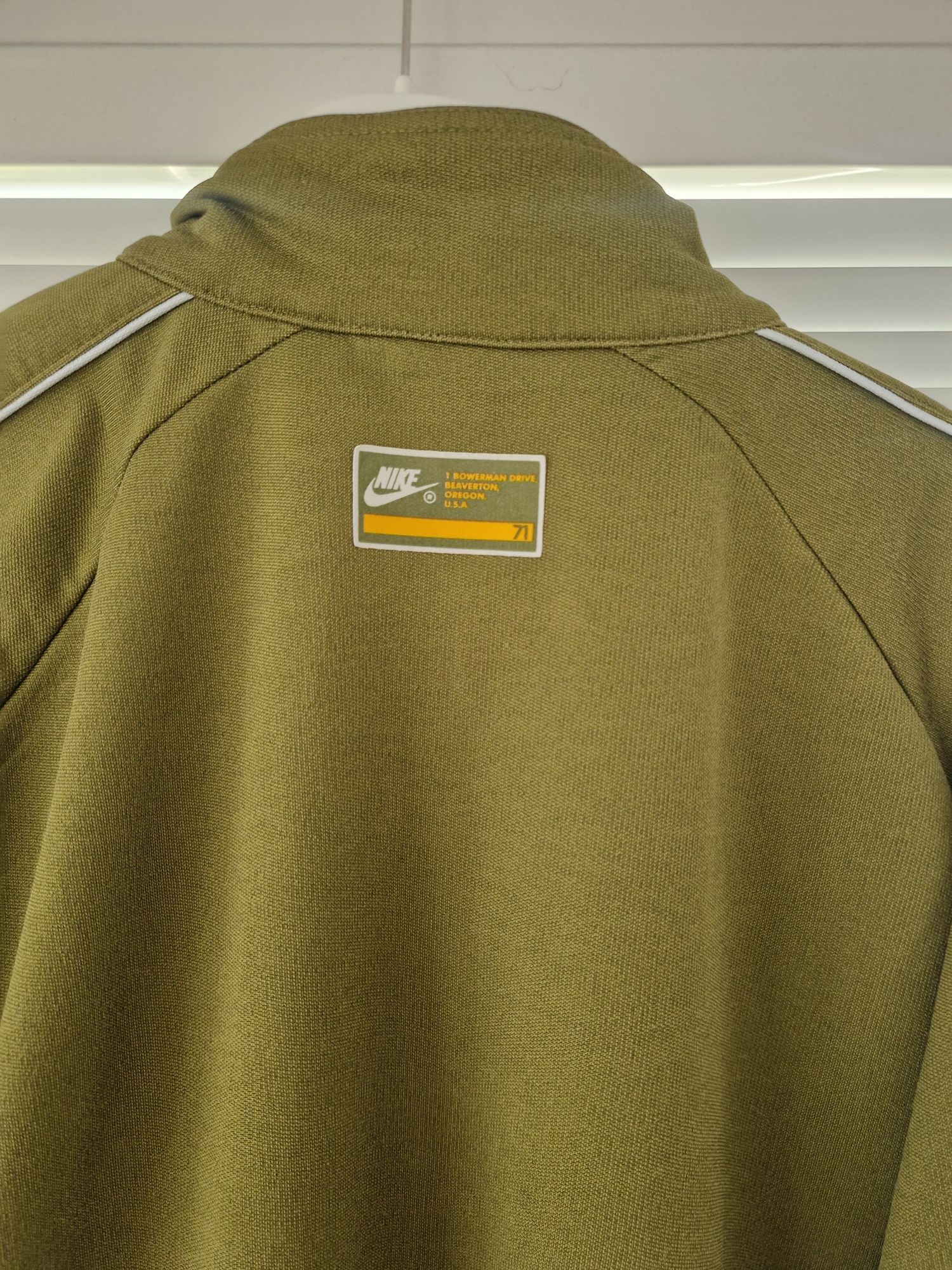 Nike , bluza xl , oliwkowa , ściągacze,  vintage style