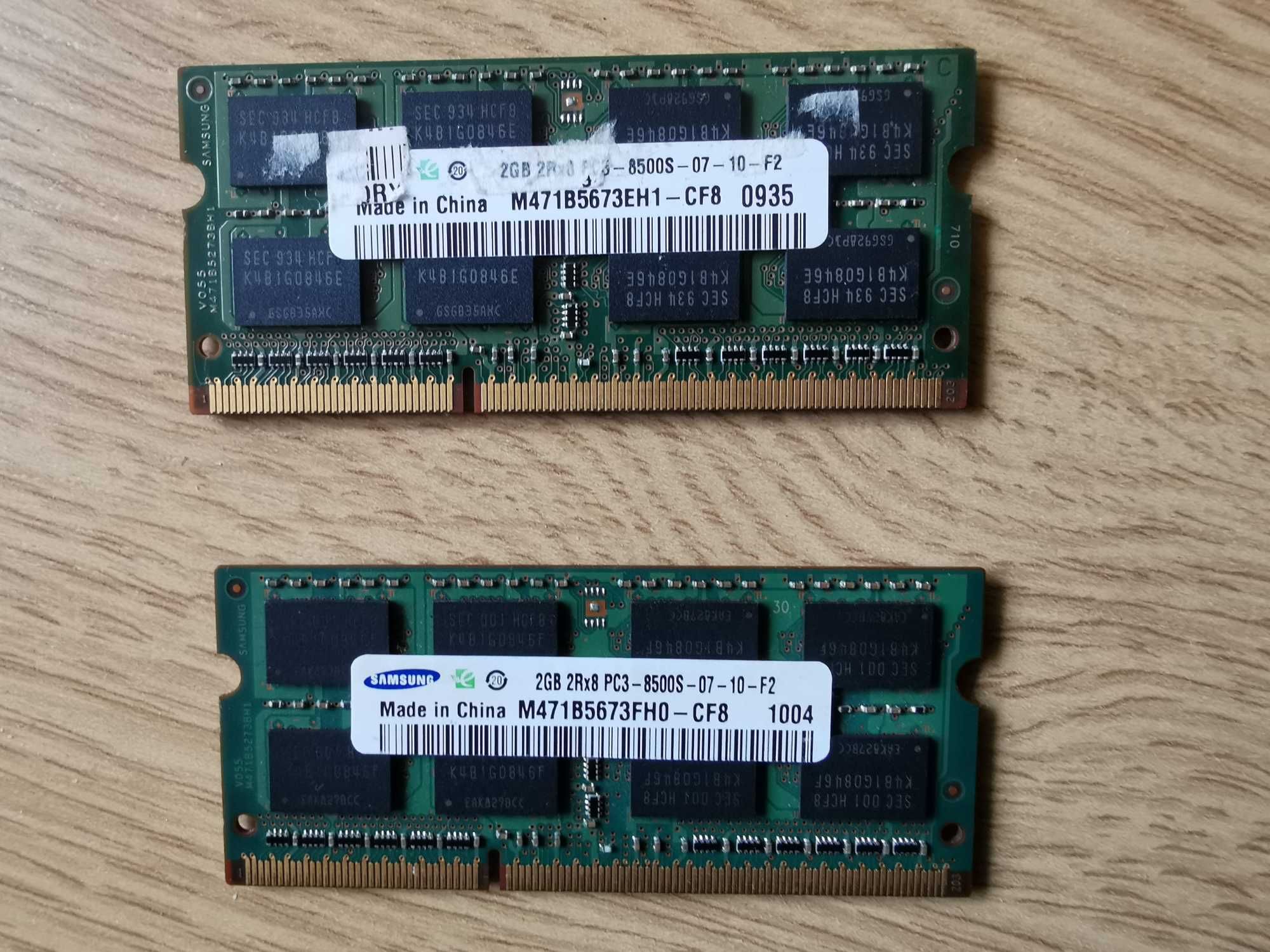 Sprzedam pamięć ram So dimm ddr pc3 4gb ( 2x2gb) sprawne