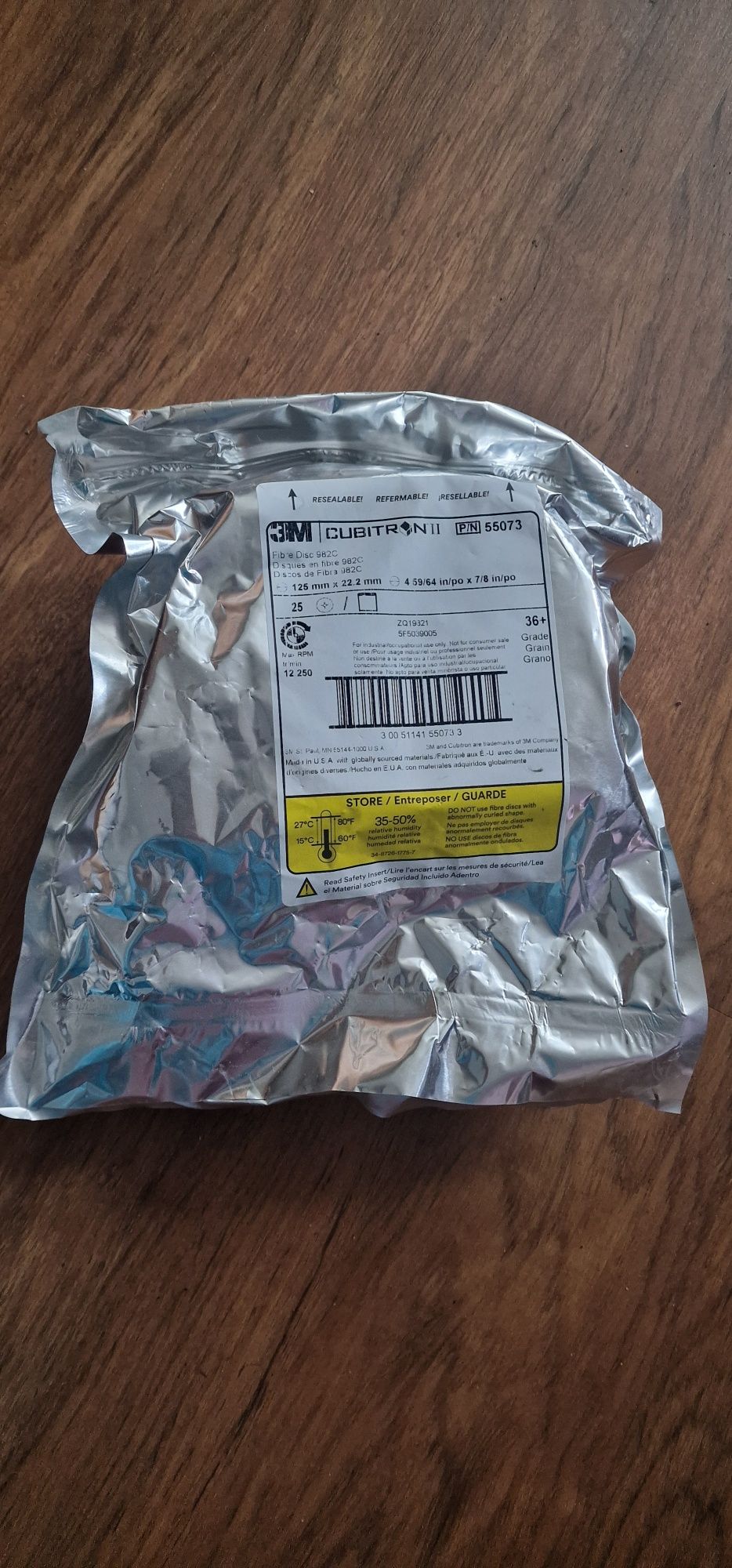 3M Cubitron Tarcze Nowe 36+ 125 x 22,2mm 1 Opakowanie