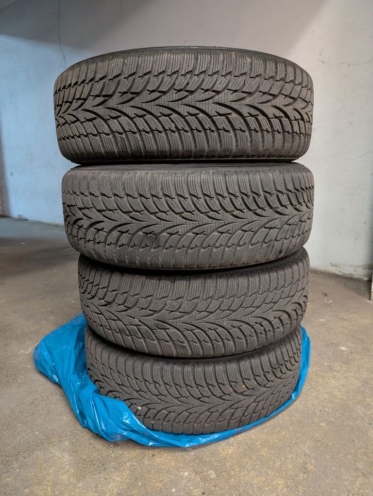 Koła, 4x opony zimowe, felgi stalowe, Nokian WR D3, 195 60 R15