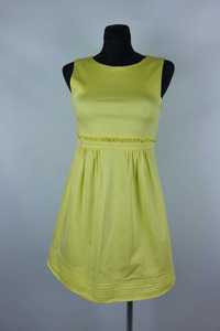 Żółta sukienka przed kolana / XS