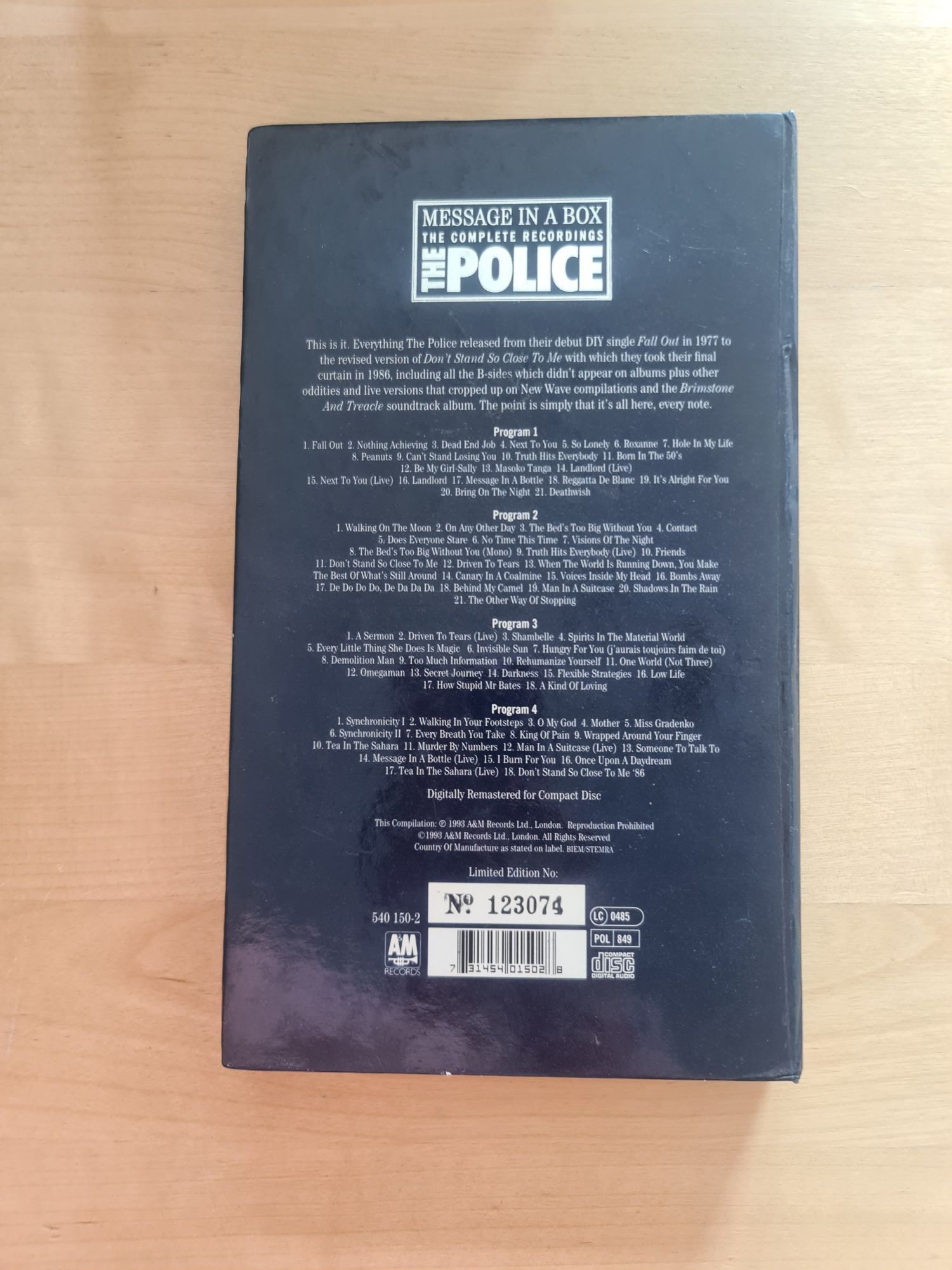 Płyty CD The Police The Message in a Box The complete recordings 4 pły