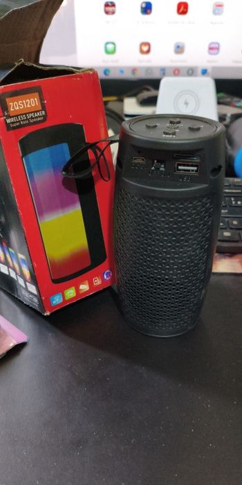 Блютуз колонка с RGB нічник usb іграшка музыка музика  дитячі товари