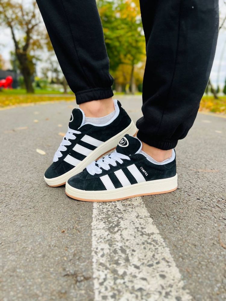 Кросівки Adidas Campus Black White 36-45