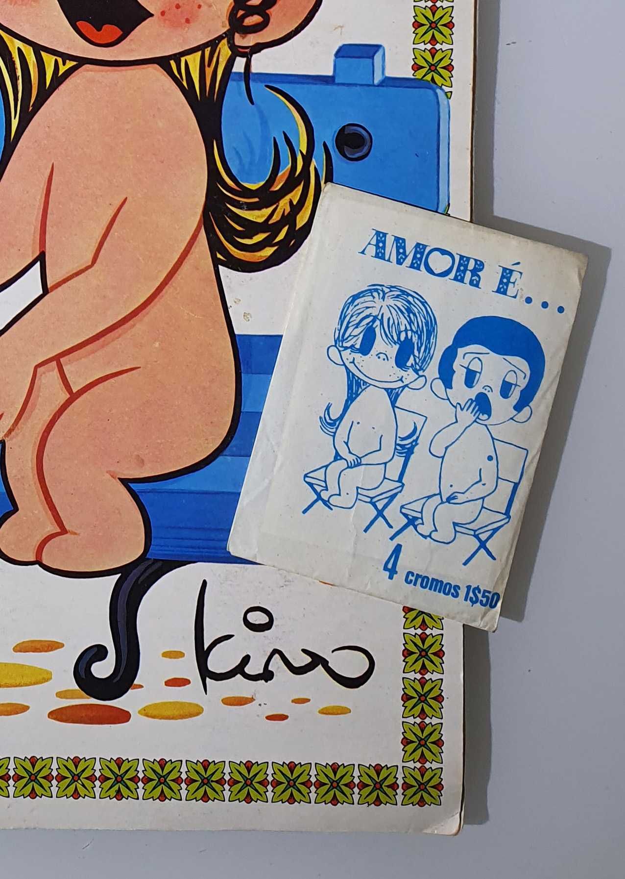 Antiga Caderneta Completa "Amor é" ~ 1976 ~ 220 Cromos ~ c/Carteirinha