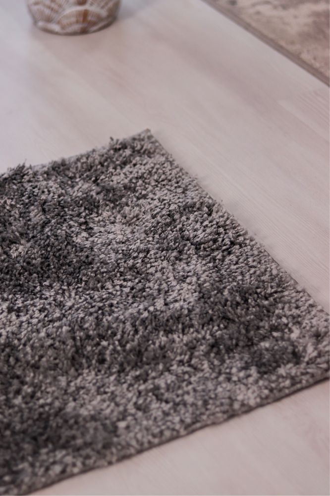 Килим килимок коврик сірий ворсовий