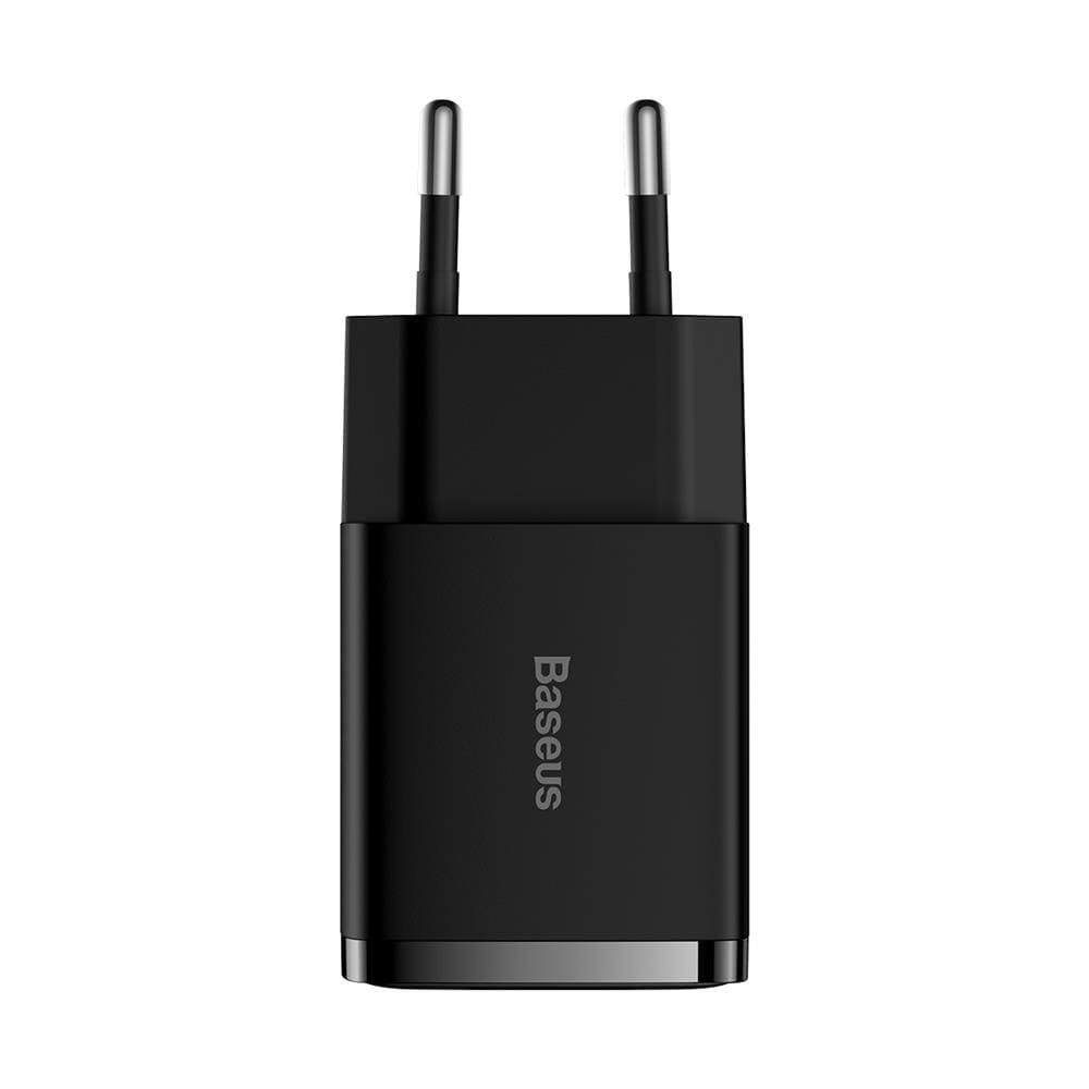 Baseus Compact Szybka Ładowarka Sieciowa 2xUSB Czarna 10,5W Sklep Wawa