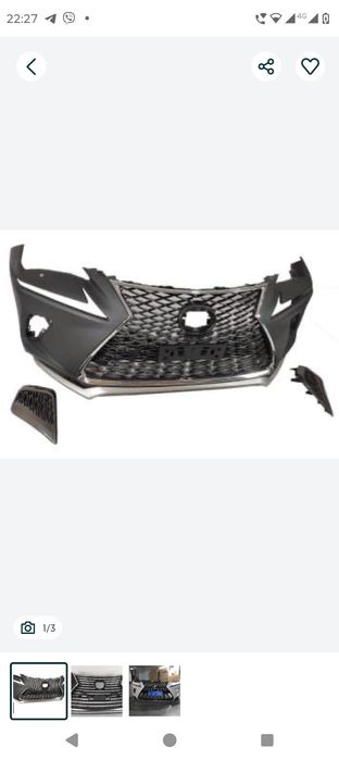 Бампер з решіткою Лексус Бампер LEXUS NX F-SPORT TRD