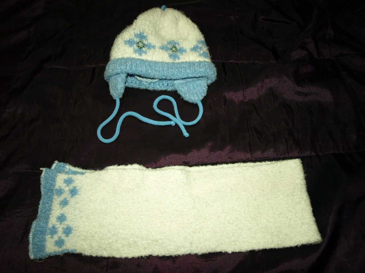 MAREMIK komplet Czapka + szalik + rękawiczki na zimę R 80
