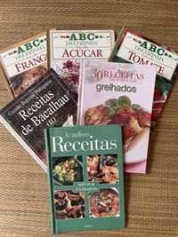 Conjunto de 6 livros culinária