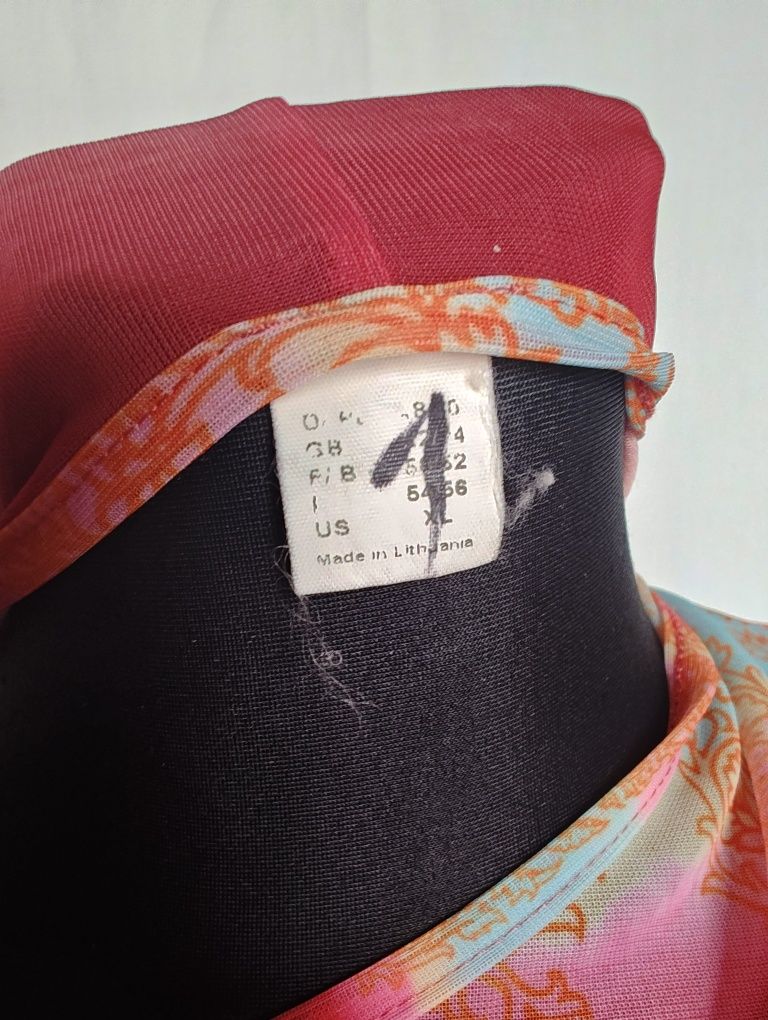 Bluzka Boho kolorowa cienka made in Lithuania XL / 42