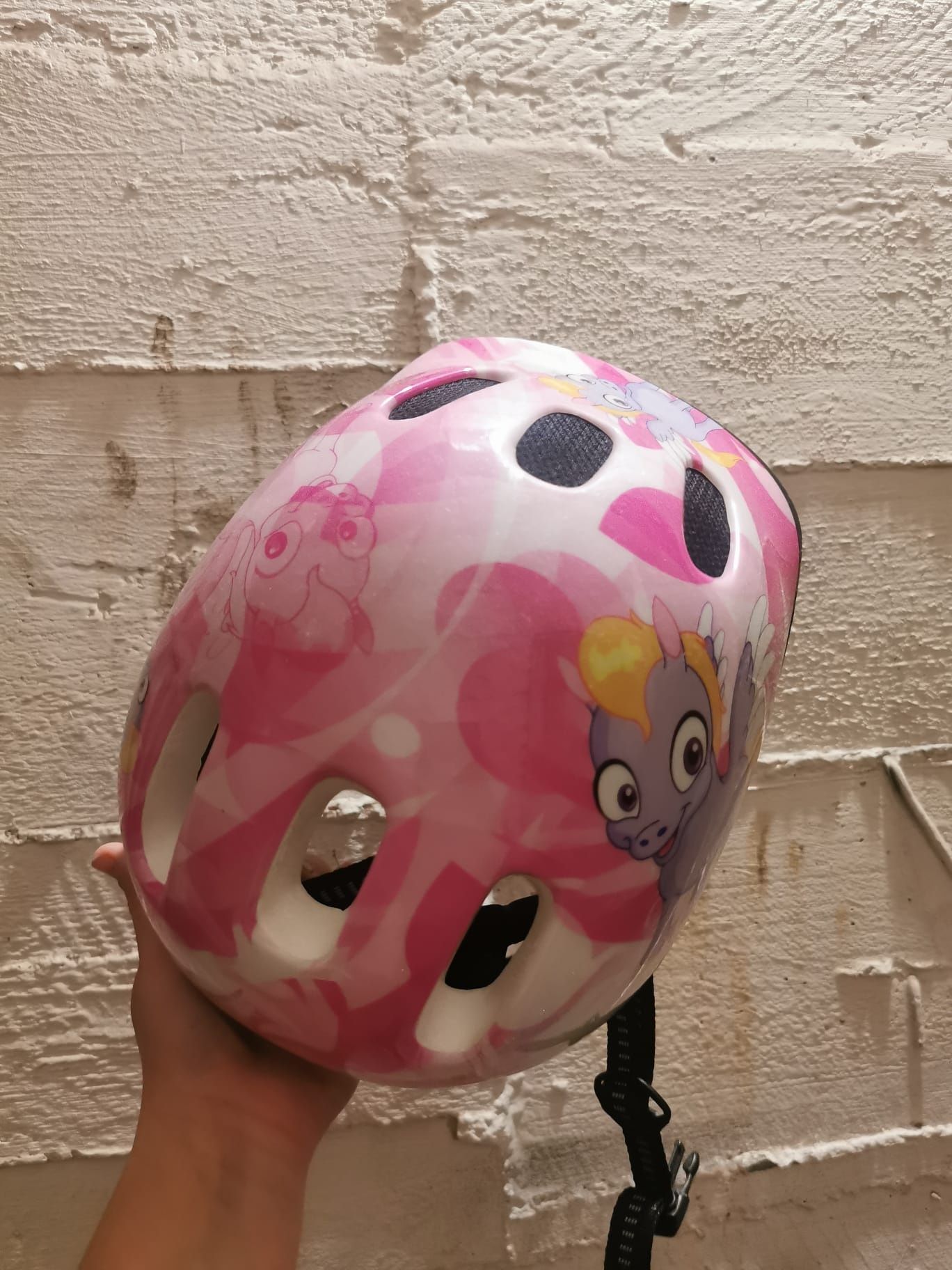 Kask rowerowy różowy rozmiar S 48-52 cm