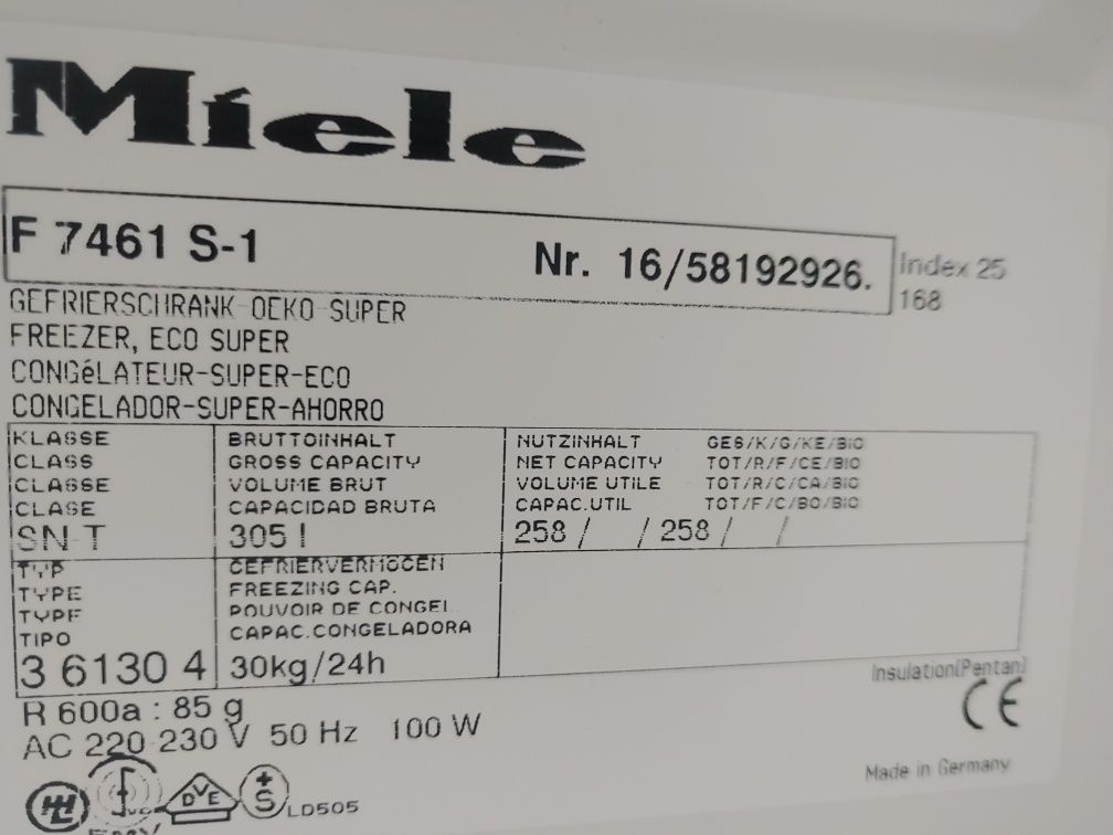Zamrażarka Miele