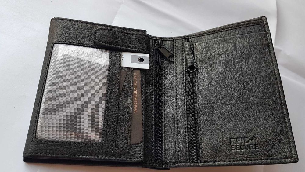 Portfel Męski Skórzany Betlewski Duży Skóra RFID