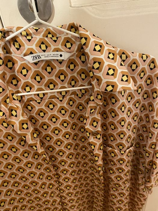 Camisa zara s manga curta