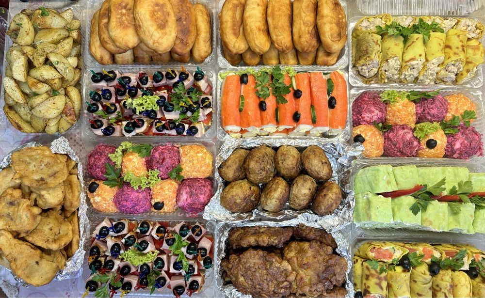 Бенкет, фуршет, корпоратив, кейтерінг, обіди, пельмені, голубці