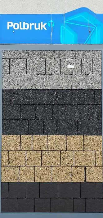 Kostka brukowa Polbruk prostokąt szary kostki brukowe
