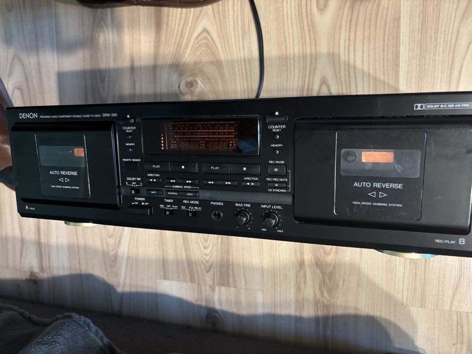 Magnetofon dwukasetowy Auto reverese deck Denon DRW-580