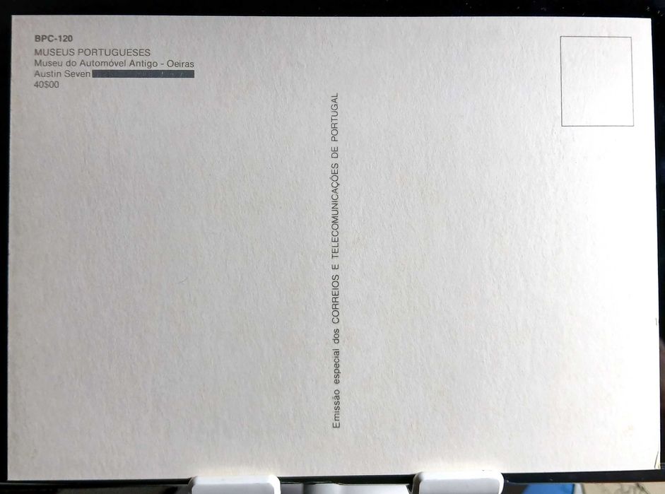Série Completa CTT: “ 1992 – Museu do Automóvel Antigo “