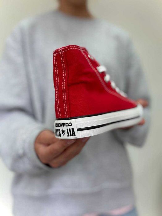 Converse all star red кеди конверси високі червоні олл стар 36-40