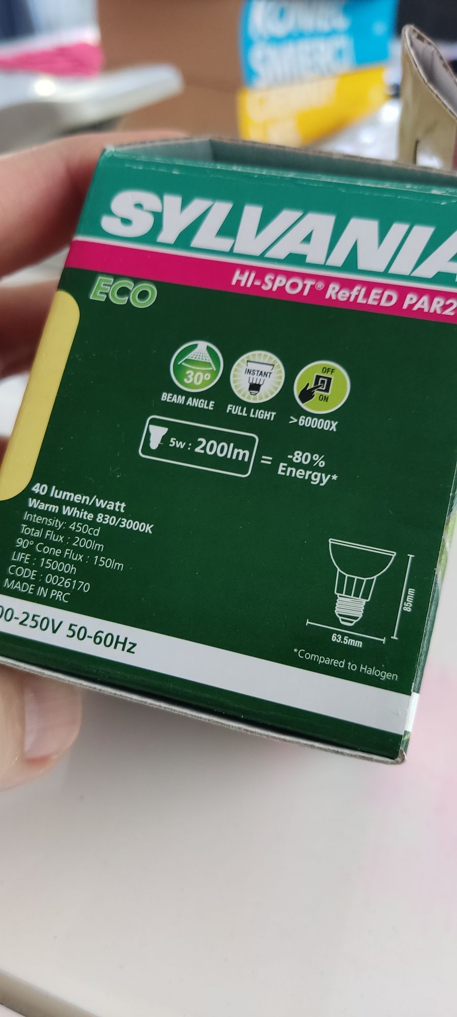 Żarówka LED Sylvania HiSpot PAR20 5W E27 nowa