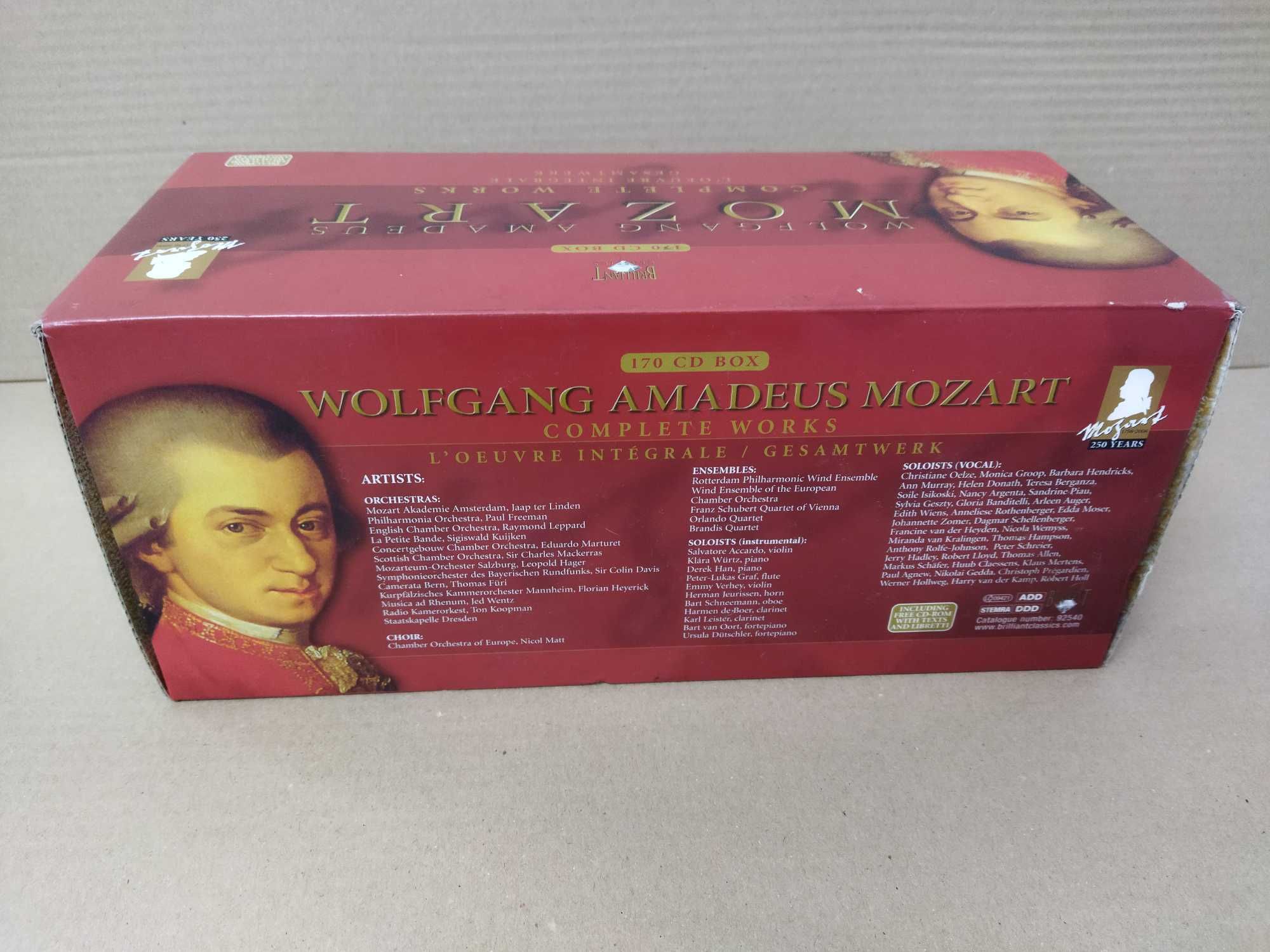 170 CDs+Box -  Wolfgang Amadeus Mozart Complete works