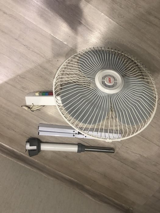 Вентилятор niko рабочий мощный но тихий большой 43 см диаметр