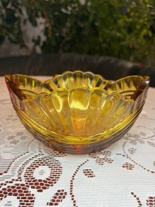 Гутне скло | ваза | цукерниця | конфетница