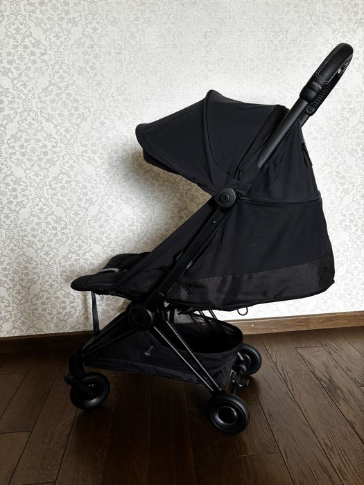 Коляска Cybex Coya Sepia Black на шасі Matt Black (чорна на чорному)