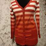 Sweter w pasy rozpinany s-m
