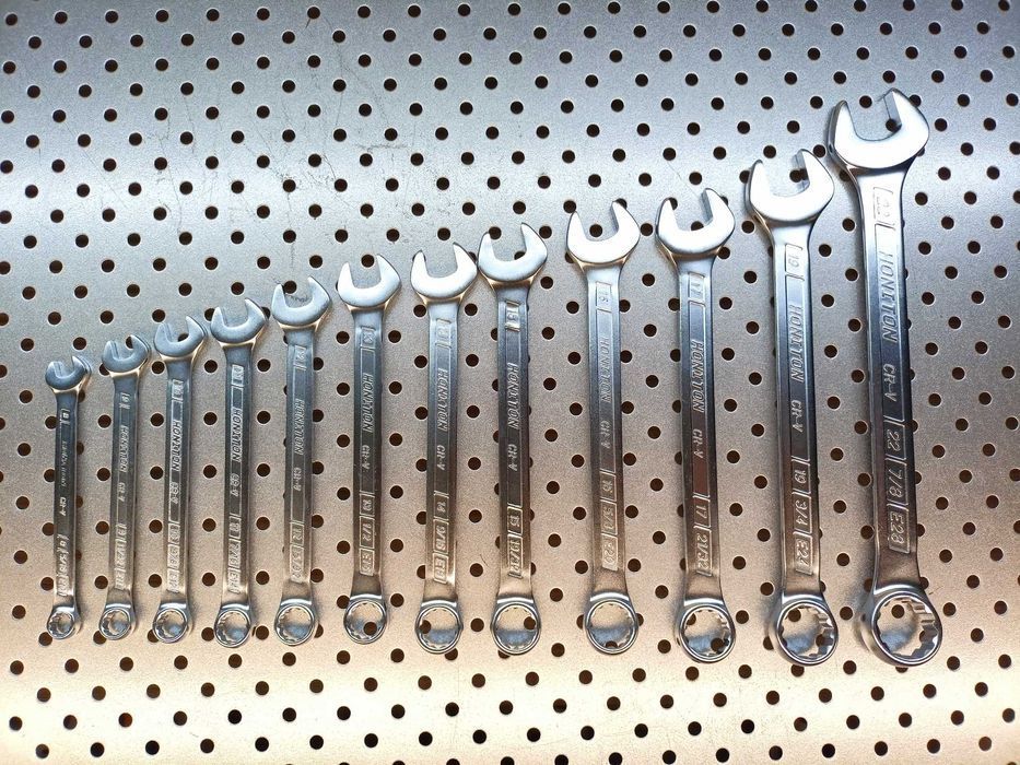 Klucze płasko-oczkowe 8-22mm 12el CrV Klucze torx klucze calowe klucze