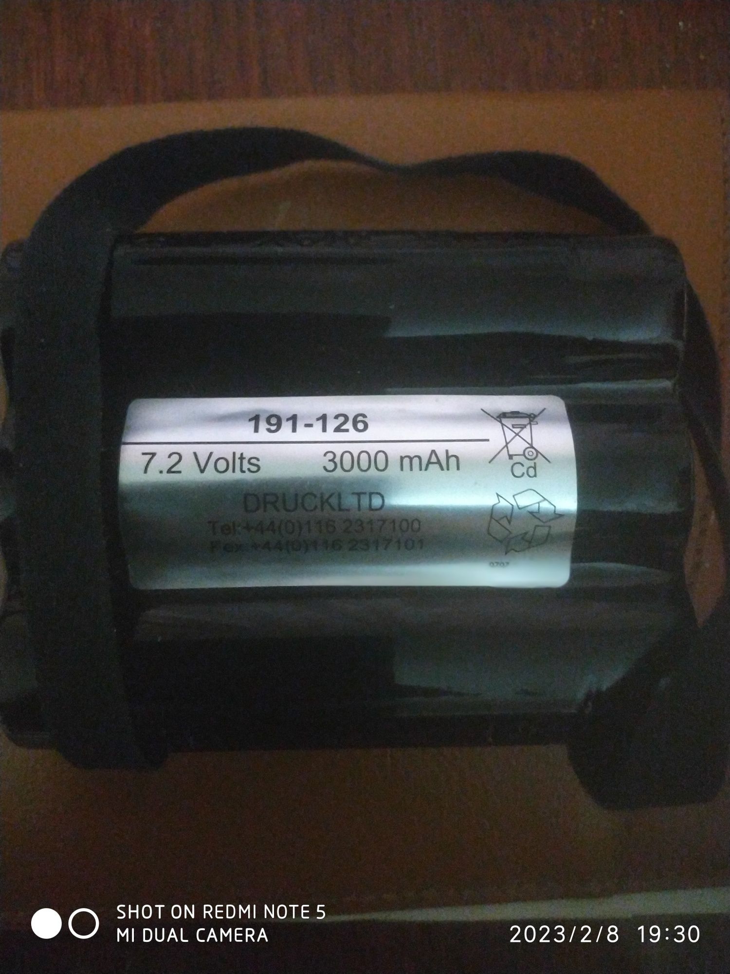 Аккумулятор 191-126 , Ni-Cd 3000mAh 7,2 В 21,6 Втч для калибраторов да