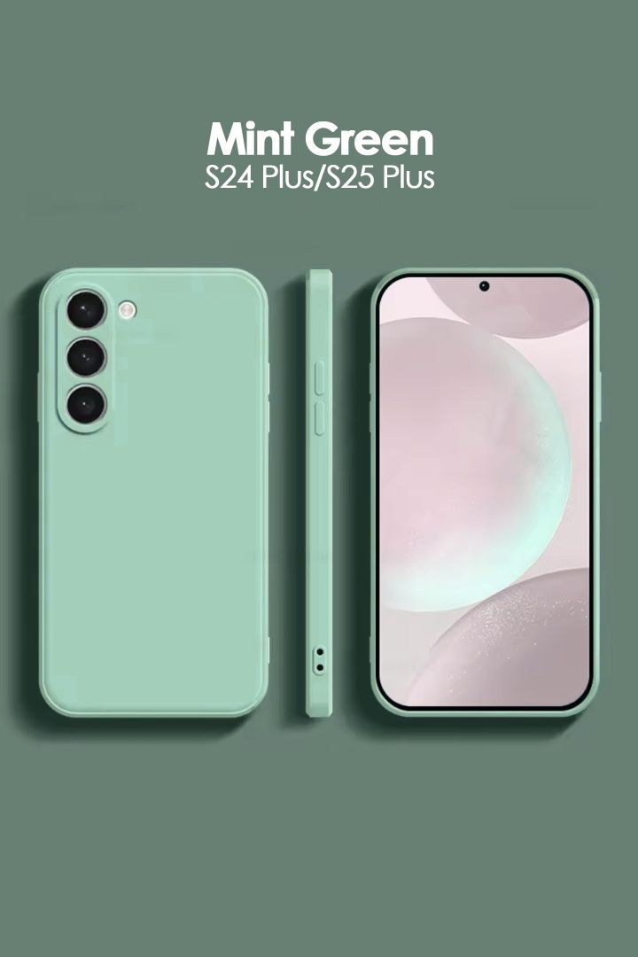 Etui case silikonowe miętowy Samsung s25 plus i s24 plus