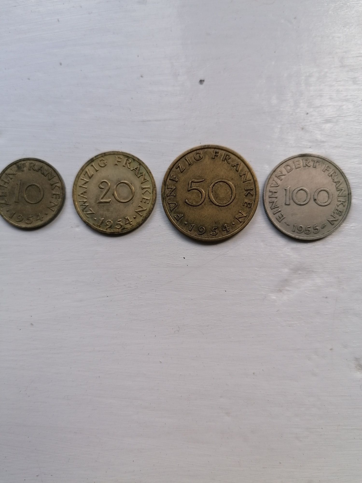 Розпродаж колекції. Протекторат Саарлед 1947-1956 р. Весь набор монет