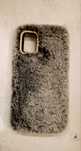 Futrzany pluszowy case etui cyrkonie Samsung Galaxy A21S