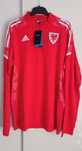Koszulka męska bluza treningowa długi rękaw czerwona Adidas Walia