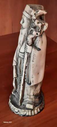 Chinês Vintage Esculpida À Mão Homem De Pedra-sabão