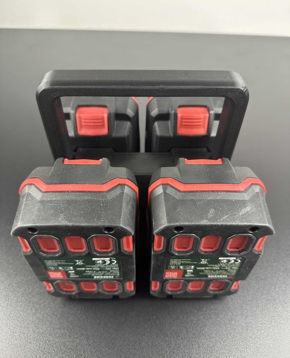 Koszyk na 4 akumulatory kompatybilne z Parkside X20V | AnKacreation3D