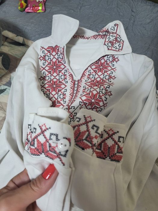 Вишиванка, вишита сорочка для хлопця.Вышиванка,жилет український