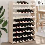 vidaXL Stojak na wino, 72,5x25x111,5 cm, lite drewno sosnowe