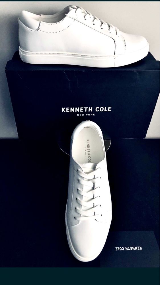 Кожа Kenneth Cole New York кроссовки кеды кросівки us8  на стопу 25 см