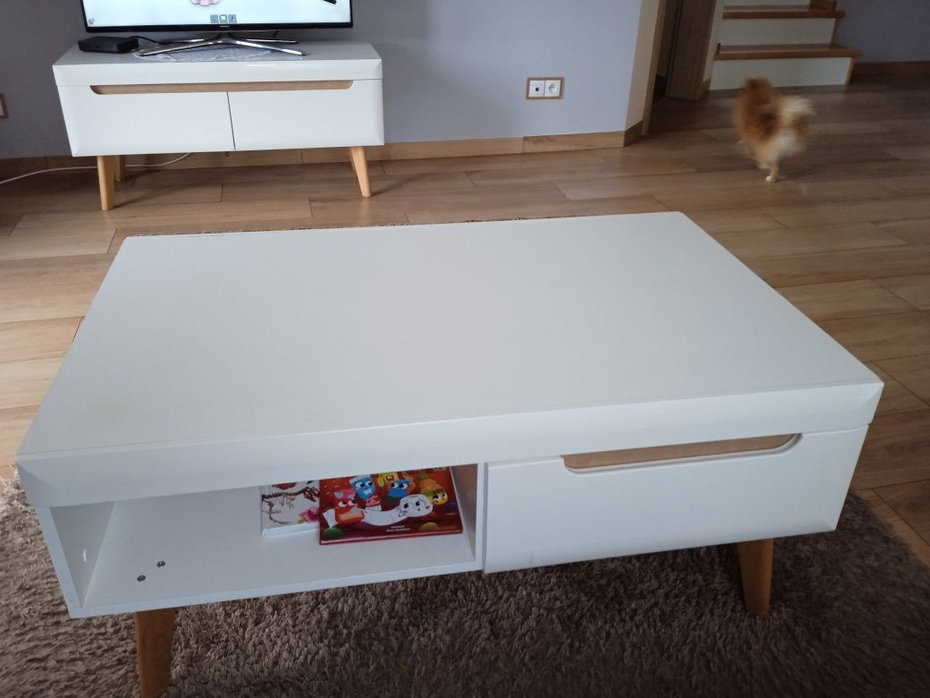 Meble zestaw 5 elementów kolekcja Nordi styl skandynawski stan dobry