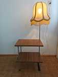 Stolik z lampka PRL
