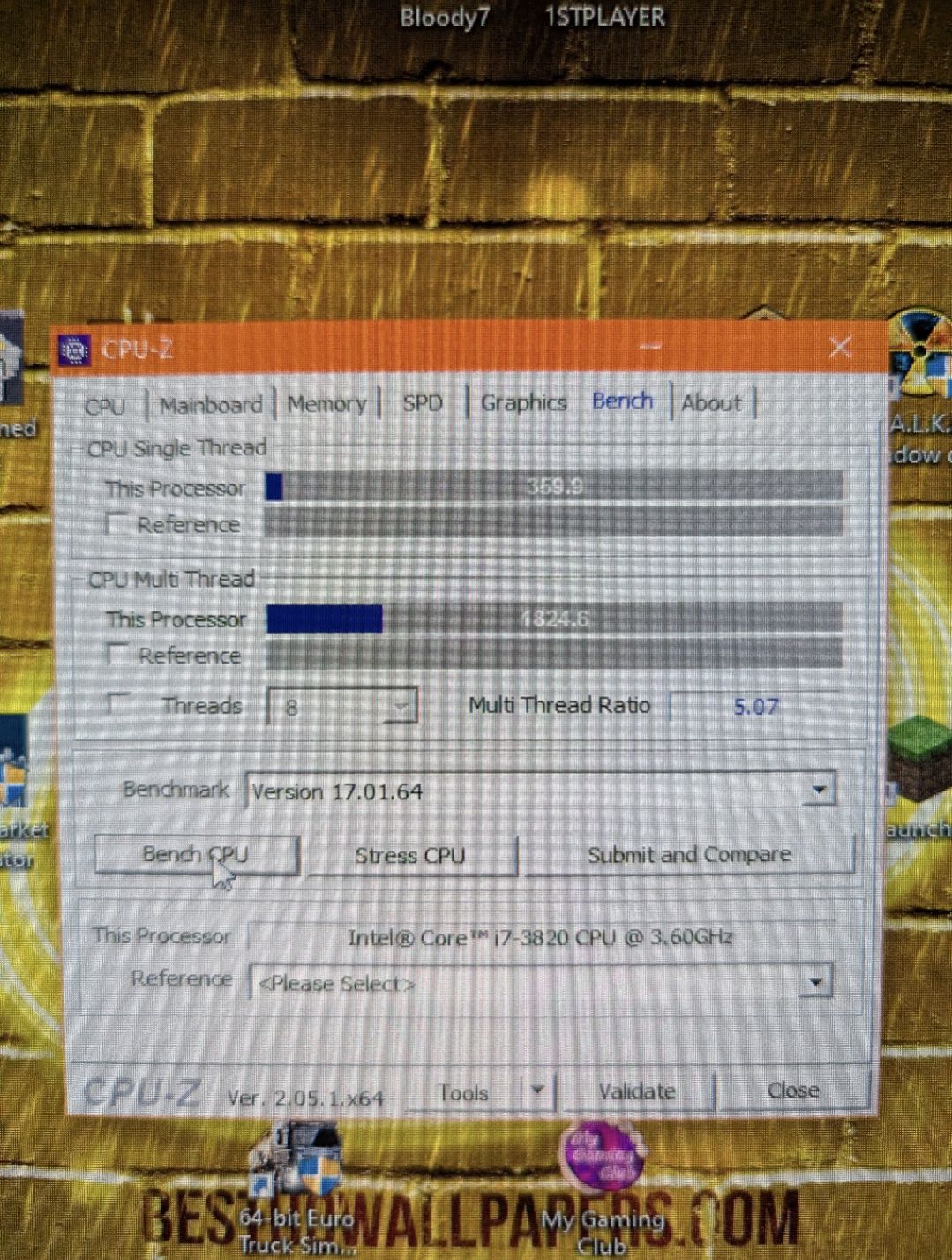 Intel Core i7-3820 3.8GHz